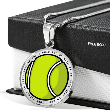 Catholic Tennis Circle Necklace - Love You This Much